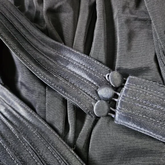 Navy Vintage Cache Halter Gown - Picture 8 of 13